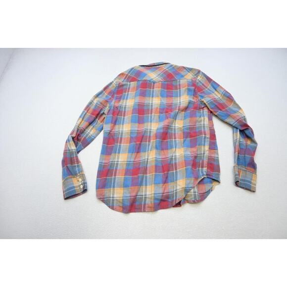 Lucky Brand Big Button Shirt Classic Fit Long Sleeve Plaid Button Up Mens Medium - Picture 7 of 7